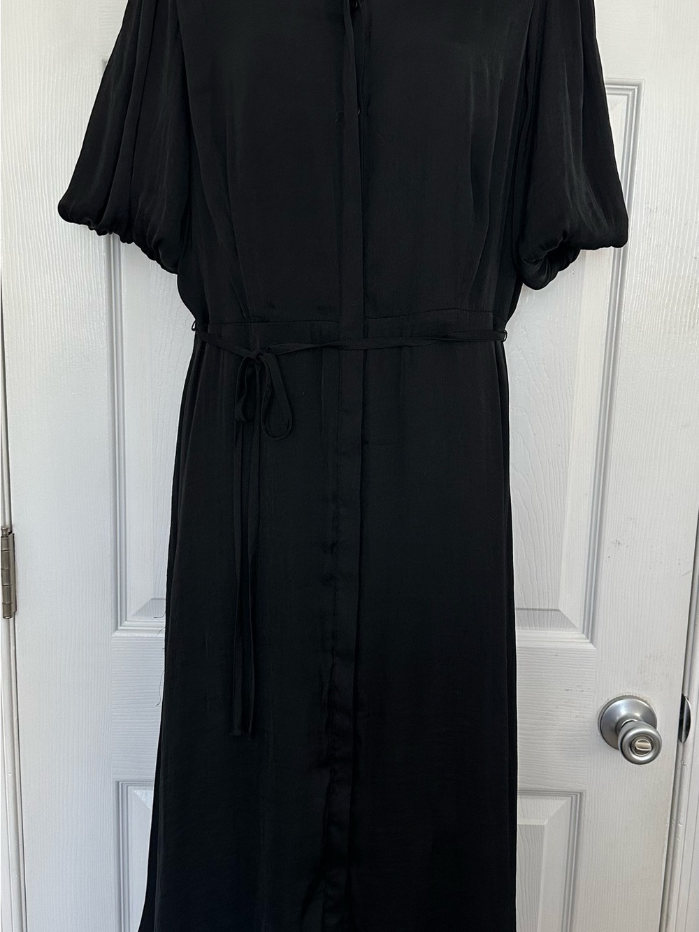 Nine West Black Maxi Dress with Tie Waist